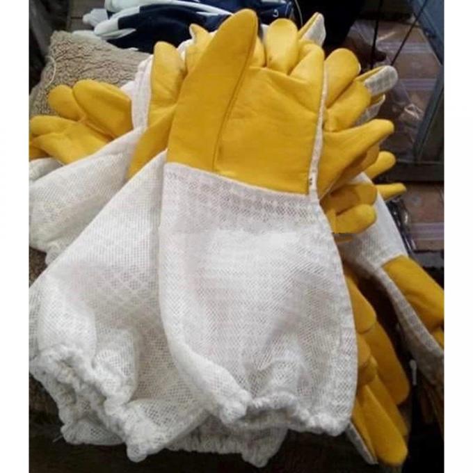 Sting Proof Beekeeping Gloves , Protective Gloves Goatskin For Bee Keepers