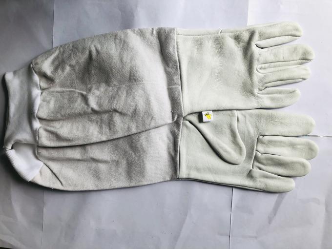 Comfortable Canvas Beekeeping Gloves with Long Elastic Cuff to Prevent