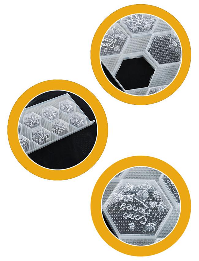 Wholesale Hexagon Shaped Plastic Honey Storage Foundation Honey Comb