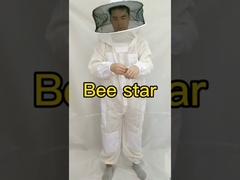 White Overalls Vantilated Beekeeping Suit Beestar Three Layer