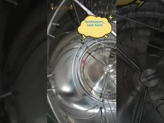 8 Frame 201 Stainless Steel Honey Extractor With Metal Stand, Gate, and Lid Manual