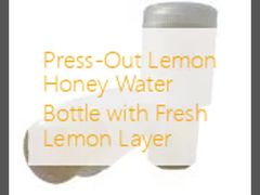 Press-Out Lemon Honey Water Bottle with Fresh Lemon Layer