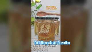 The dual forms of honey collide to create a wonderful taste experience.