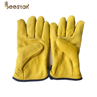 New Style Thick Warm Gloves Yellow Color For Beekeeping To Protect Beekeepers