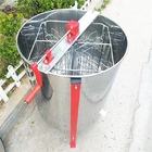 4 frame stainless steel manual honey extractor with inner baskets can be turned around two directions