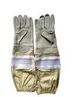#10white Cloth Sleeve +Half  Ventilated Gloves With  Thick Wrist Protector sheepskin glove