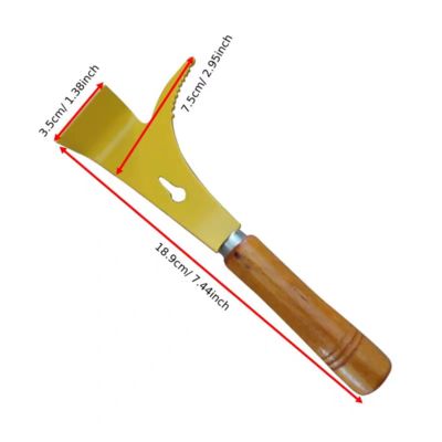 Buy BEESTAR Stainless Steel Beehive Scraper with Wooden Handle - 189mm Length 35mm Width 98g Weight Multifunctional Hive Tool for Beekeeping online manufacture