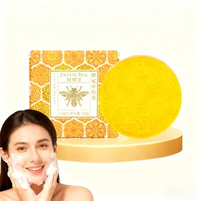 Buy Handmade Organic Honey Soap with 10% Honey for Nourishing and Moisturizing 100g/box and 3 Years Shelf Life online manufacture