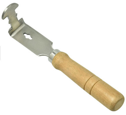 Plated Steel Bee Hive Equipment Beehive Frame Cleaner With Wooden Handle for cleaning