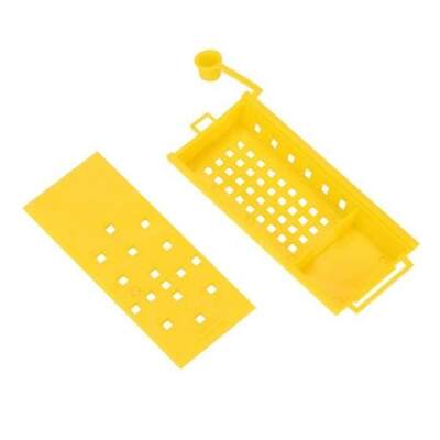 Buy Plastic Yellow Queen Bee Cage 8.2*3.7cm for Bee Queen Rearing System Beekeeper online manufacture