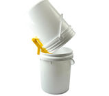 20L Yellow and White Color Plastic Bucket Tank Without Honey Gate