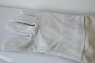 White Color Sheepskin Economical Sting Proof Gloves For Beekeeping Using