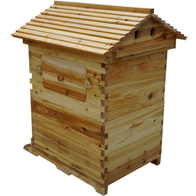 Langstroth Honey Flow Hive Fir  Beehive with 7 Plastic Frames Beehives for Beekeeping