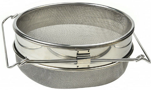Buy Double SS Strainer The Top Strainer Bottom is flat Common Quality Honey Strainer Filter online manufacture