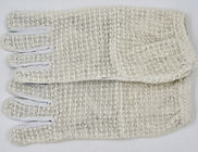 Three Layer Cotton Mesh Goatskin Beekeeping Gloves with White Short  Sleeve