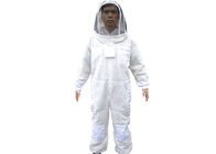 Three Layer vantilated beekeeping suit with white color