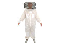 Three Layer vantilated beekeeping suit with white color