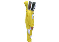 Children Yellow Color Three Layer Ventilated Beekeeping Protective Clothing