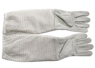 White Sheepskin Beekeeping Gloves of Three Layer Long Breathable Cuff
