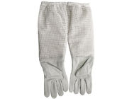 White Sheepskin Beekeeping Gloves of Three Layer Long Breathable Cuff