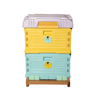 Food Grade Plastic Thermo Beehive 10 Frames With Pollen Trap Two Layers Bee Hive