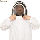 S-2XL Zippered Hood Beekeepers Protective Clothing Economic Bee Jacket
