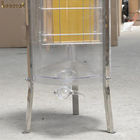 Plastic Acrylic 2 Frame Honey Extractor Transparent Manual Gear