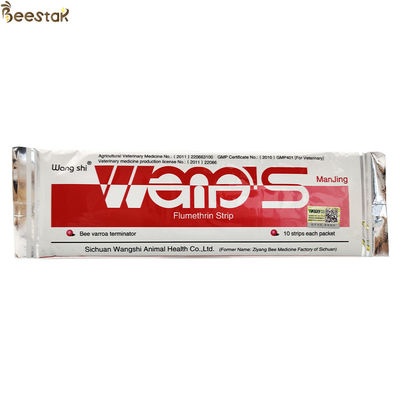 Manjing Flumethrin Strips Mites Killer Bee Medicine curing varroa mites of bees