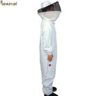 S-XXL Ventilated Bee Jacket With Round Veil Beekeeping Suit Bee Keeper Cotton Suit