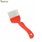 Beekeeping Tools Honey Uncapping Fork Handle Stainless Steel Hive Tools Red
