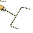 Beekeeping Equipment Stainless Steel Foundation Sheet Fork With Wooden Handle