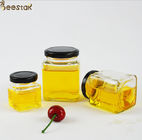 Classic Square Candy Vegetable Salad Jam Honey Jar And Spoon 50ml-730ml With Screw Cap