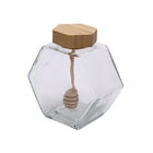 380ML Clear Glass Honey Jar And Spoon Jam Sauce Jar Storage Bottles &amp; Jars