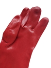 Red Rubber Honey Bee Gloves With White Cloth Sleeve Beekeeping Gloves