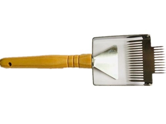 Mini Honey Uncapping Tools Bee Brush Stainless Steel Double Head Handle for beekeeping