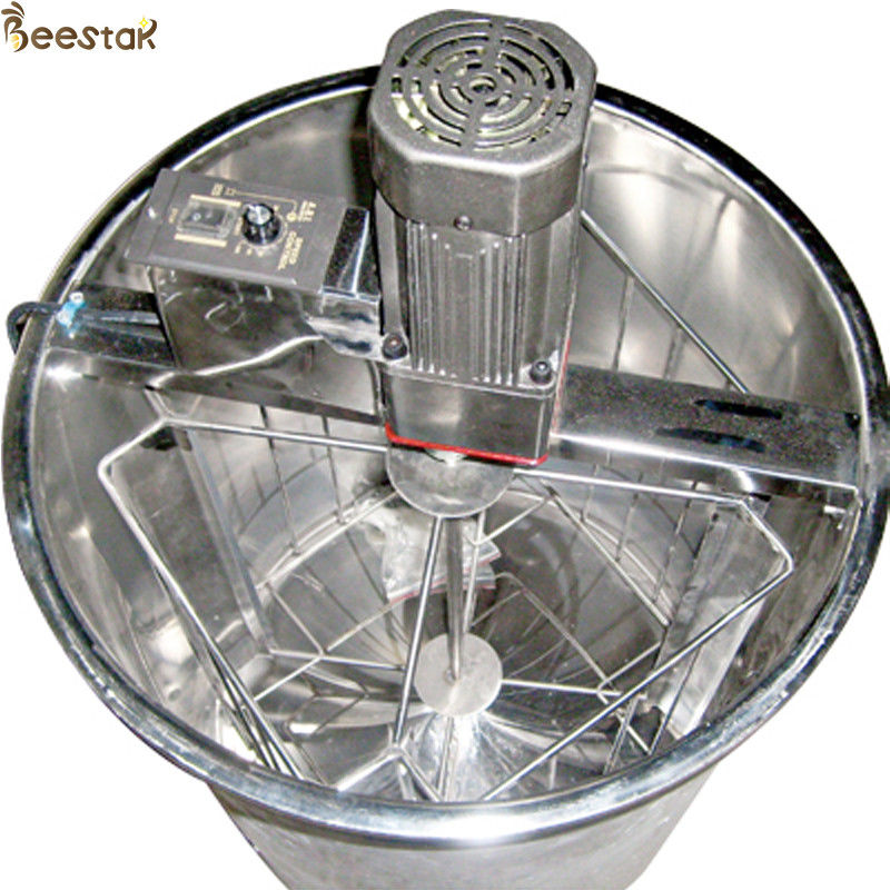 4 Frames Stainless Steel Electric Honey Extractor With Stands And Honey Gate