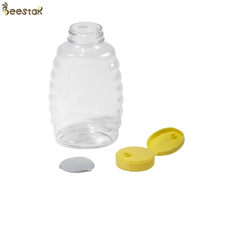 High Quality 360ml Plastic Honey Bottles Bulk Clear Plastic Honey Containers