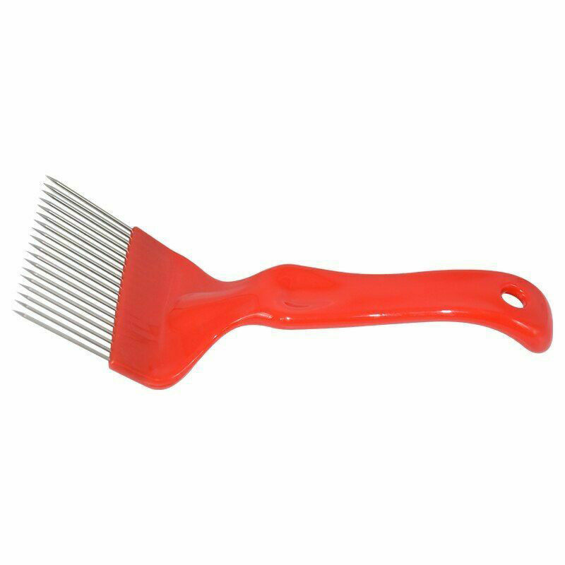 Beekeeping Tools Honey Uncapping Fork Handle Stainless Steel Hive Tools Red