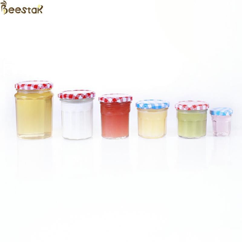 150ml 200ml 250ml 380ml Honey Jar And Spoon Wide Mouth With Thin Screw Metal Lid