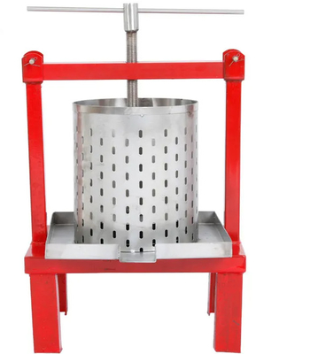 Red Color Stainless Steel Honey Wax Presser Press Machine For Honey Pressing