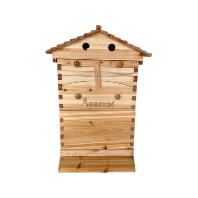 Chinese Fir Wood Auto Beehive Wax-Coated Unassembled Bee Hives Honey Flow Automatic