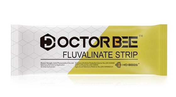 Doctor Bee ( 10 Strips ) Bee Medicine Against Varroa Bee Mites Fluvalinate Strip