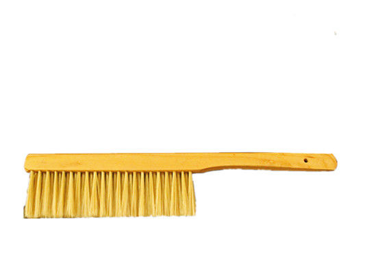 Best Selling Double Rows Bee Brush With Wooden Handle Plastic Hair Beekeeping Tools