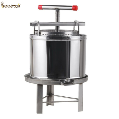 Stainless Steel Wax Presser With Splash Resistant Tank For Beekeeping Machine With Heating Function