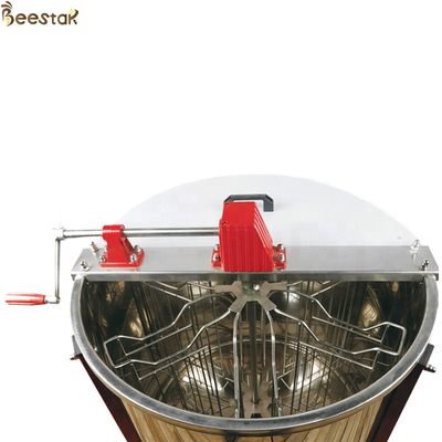 6 Frames Stainless Steel Manual Honey Extractor Hand Crank Extractor With Legs