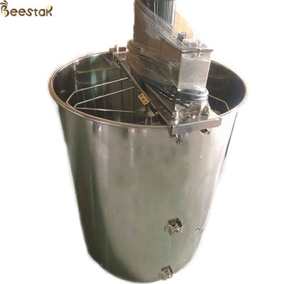 4 Frames Stainless Steel Electric Honey Extractor With Stands And Honey Gate