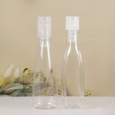 Premium 350ml PET Honey Water Bottle with Honey Cap - Empty Portable Container for Honey Beverage Packaging