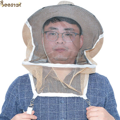 Cowboy Style Brown Color Free Size Beekeeping Hat Bee Protect Hat for Anti Bee Protection