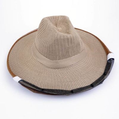 Cowboy Style Brown Color Bee Hats for Beekeepers of Free Size