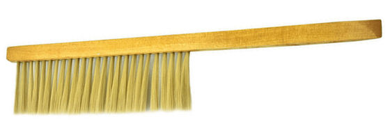 Double Rows Wooden Handle Plastic Hair Bee Brushes For Beekeeping